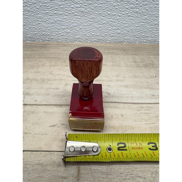 Vtg 1992 Wooden Rubber Stamp Handle Carousel Horse - Picture 6 of 6